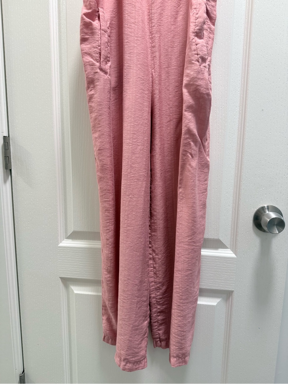 Pink Sleeveless Wide-Leg Jumpsuit - Picture 4 of 8